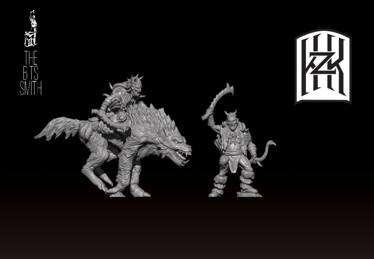 Ork Hero mit Base